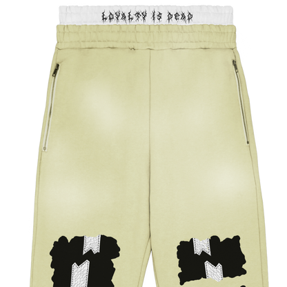 “Loyalty is Dead (V2 Cream) No. 005 (sweatpants)”